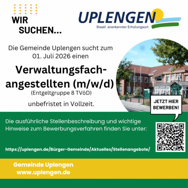 Bild vergr&ouml;&szlig;ern: Stellenanzeige Bauamt